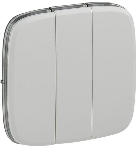 Лицевая панель Legrand Valena Allure для 3-кл. выключателя белый фото Лицевая панель Legrand Valena Allure для 3-кл. выключателя белый картинка